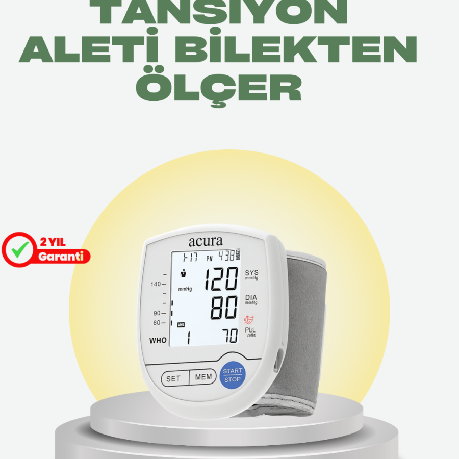 Smart Wrist Blood Pressure Monitor, Both Rechargeable and Battery Operated, Easy Measurement