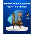 Wooden Hourglass with Lighthouse Design – Retro Desk Accessory