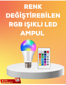 RGB Remote Control LED Bulb 16 Colors A Quality 2025 Model Original