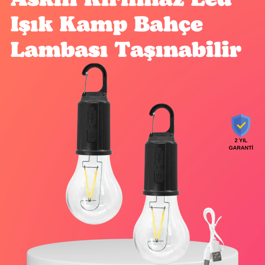 Type C Rechargeable Hanging Camping Lantern