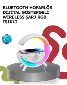 2025 Model 15W Wireless Charging Colorful Atmosphere Lamp
