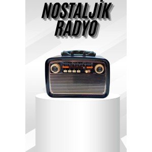 Music Box Bluetooth Connected Nostalgic Design Radio with Flashlight
