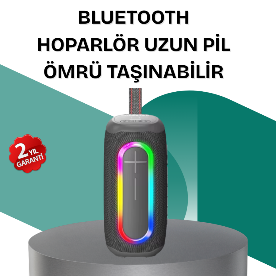 Wireless Speaker with Colorful LED Light IP67 Certified