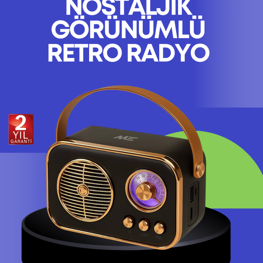 Classic Retro Radio – Bluetooth Supported, FM Enabled Rechargeable Speaker