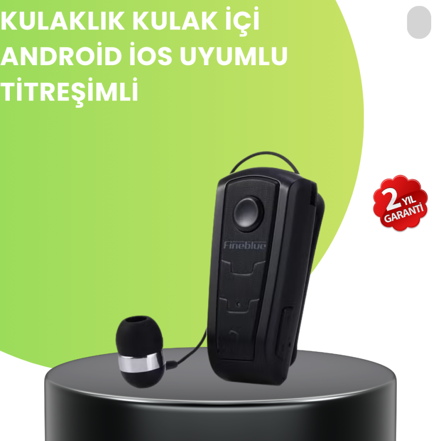 Fineblue F910 Vibrating Bluetooth Headset with Ergonomic Design