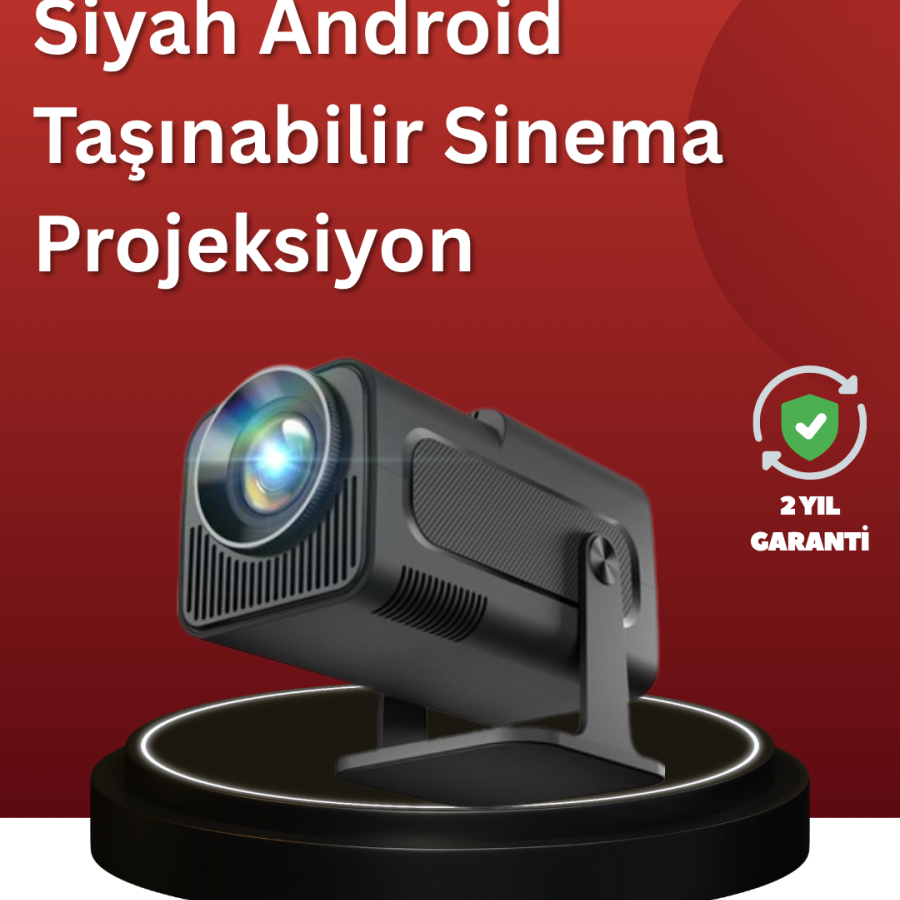 Home Cinema Projector with Long-Lasting Lamp and Built-in Speakers