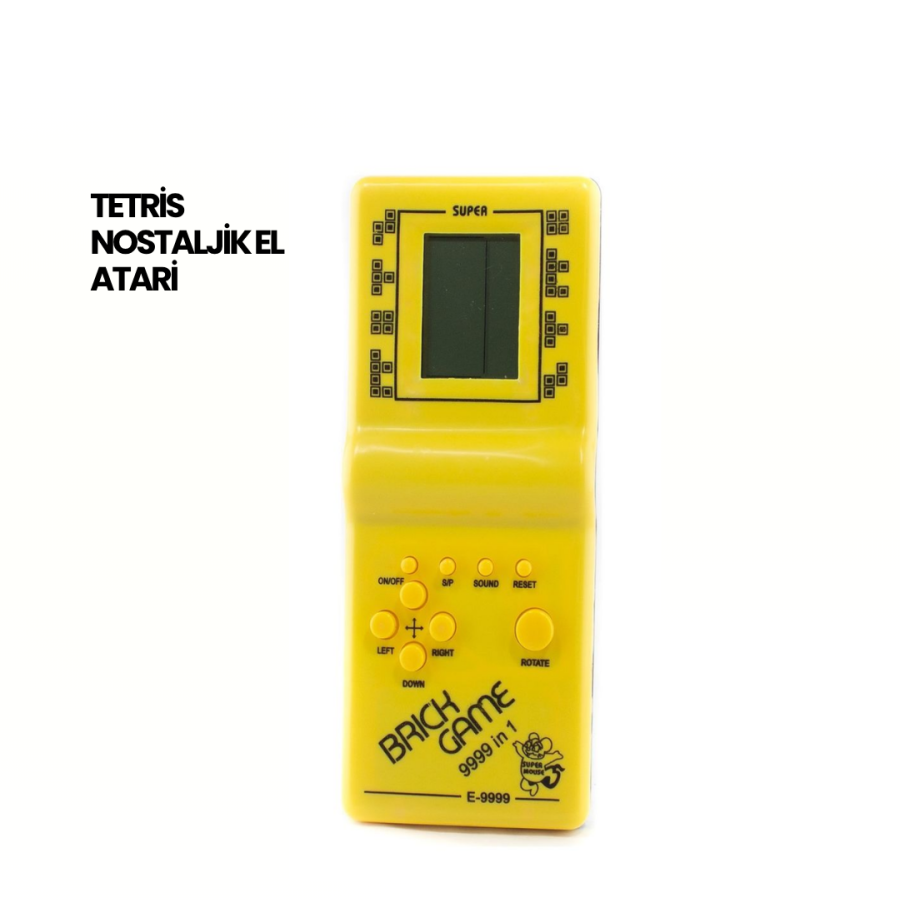 Classic Gameboy Tetris Game – Portable Battery Operated Retro Handheld Console