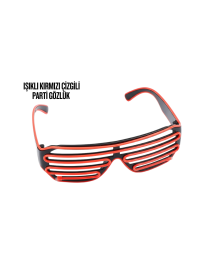 NEON GLASSES RED