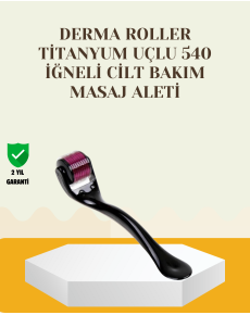 Titanium Dermaroller 540 Needle Skin Repair and Collagen Production Support