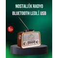 Portable Nostalgia Radio Bluetooth USB AUX Input