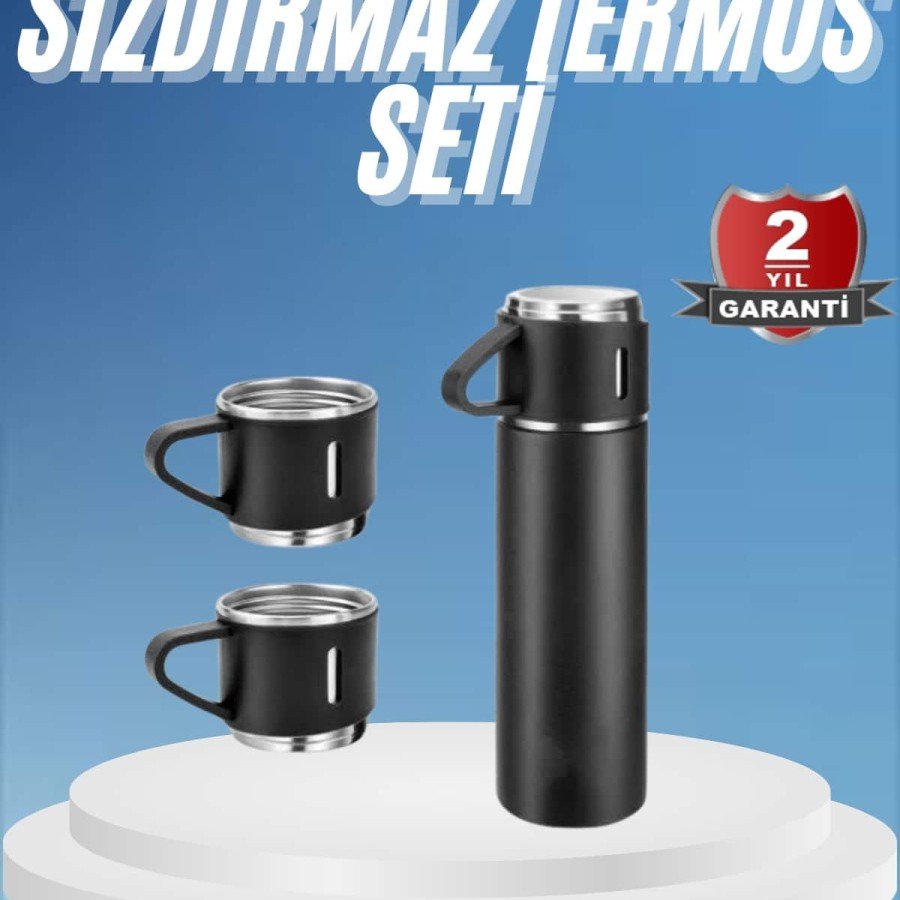 Thermos Stainless Steel Thermos Black Color 3 Glass Thermos Set Thermos Stainless Steel Thermos Black Color 3 Glass Thermos Set
