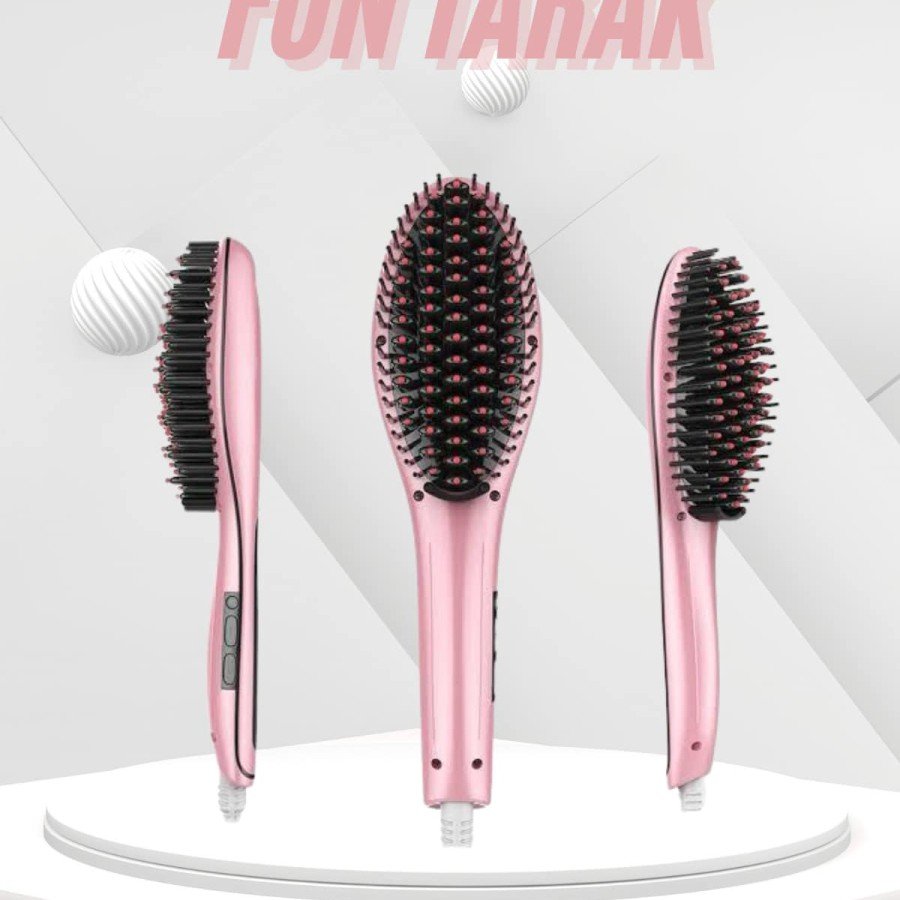 Hair Brush Smart LCD Screen Practical Hair Straightener Comb Practical Portable