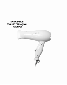 AWOX MINI BLOW DRYER WHITE