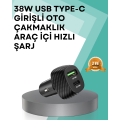 38W Powerful Cigarette Lighter Car Charger with Dual Device Support