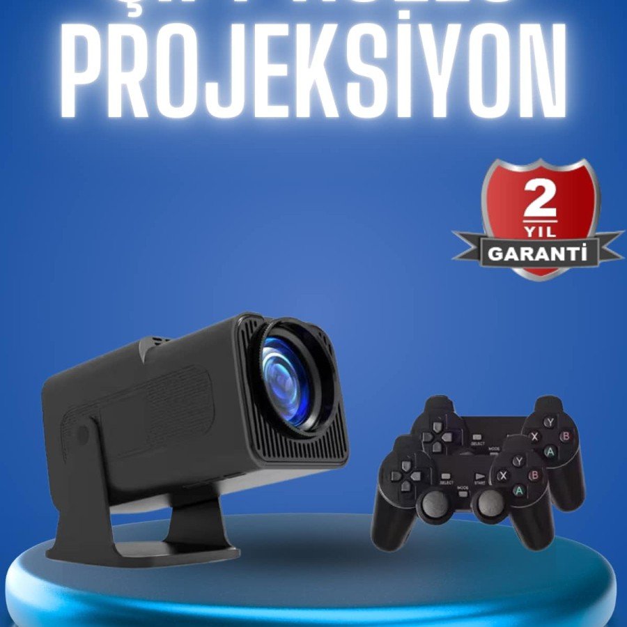 Android Projection Black Portable Cinema Projector 4k 1080p Home Theater Bluetooth