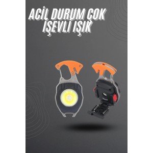 Flashlight LED Keychain with Multi-Function Mini Lighter Feature