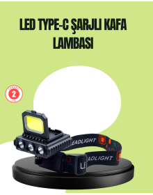 800 Lumen Multi-Function LED Head Lamp Type C Rechargeable