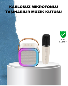 Karaoke Microphone Speaker Set 6 Hours Usage Time