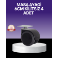 Multi-Purpose Non-Lockable Table Leg Wheel 6 cm Multi-Purpose Non-Lockable Table Leg Wheel 6 cm
