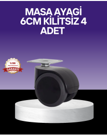 Multi-Purpose Non-Lockable Table Leg Wheel 6 cm