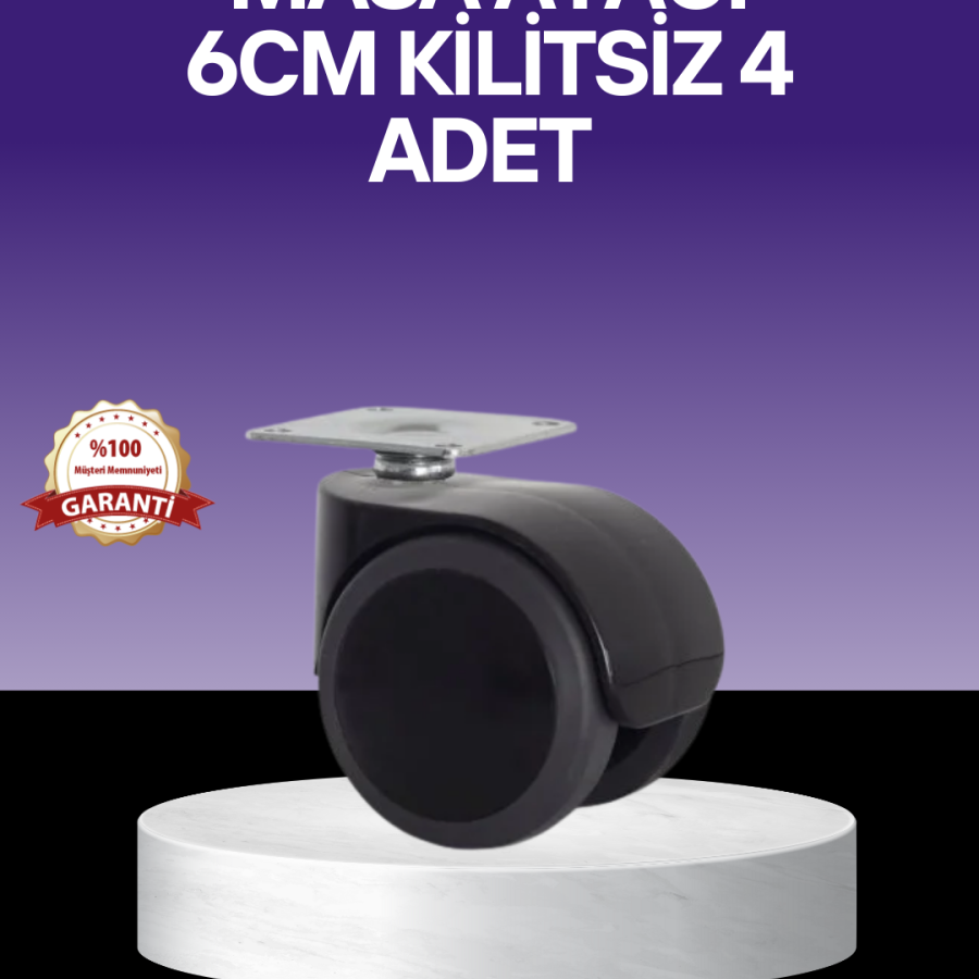Multi-Purpose Non-Lockable Table Leg Wheel 6 cm Multi-Purpose Non-Lockable Table Leg Wheel 6 cm