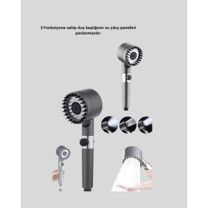 High Pressure Massage Shower Head Water Saving