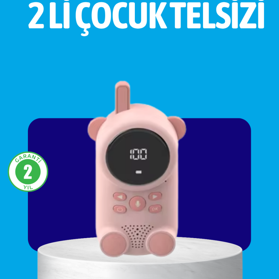 USB Rechargeable Children s Walkie Talkie – Color Screen, VOX Mode, Compact Design