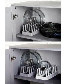 6 Compartment Pot Lid Rack - Pot Lid Organizer