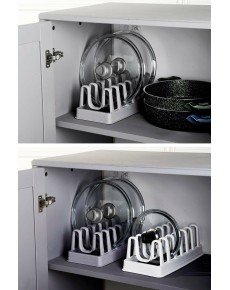 6 Compartment Pot Lid Rack - Pot Lid Organizer