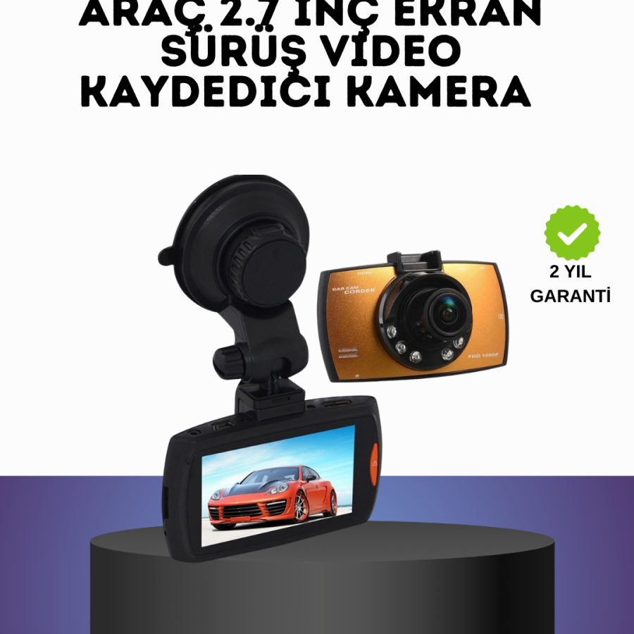 HD Vehicle Camera 2.7 Inch Screen G Sensor Supported HD Vehicle Camera 2.7 Inch Screen G Sensor Supported