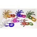 Set of 6 Colorful Prom Masks | Cardboard & Elastic (Adult-Child Compatible)
