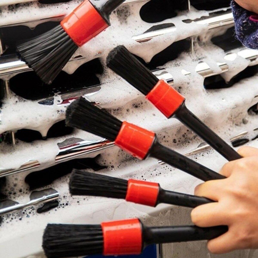 6 Piece Vehicle Detailed Cleaning Brush Interior Exterior Cleaning Brush Set