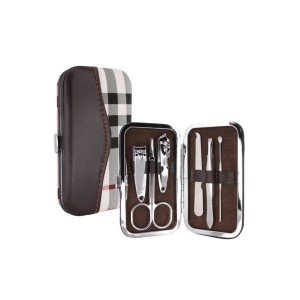 6 Piece Professional Manicure Set - Nail Clipper - Eyebrow Scissors - Tweezers - Rasp Set