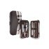 6 Piece Professional Manicure Set - Nail Clipper - Eyebrow Scissors - Tweezers - Rasp Set