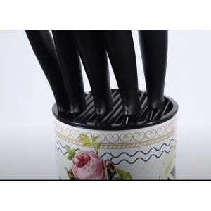 6 Piece Chef Knife Set with Stand