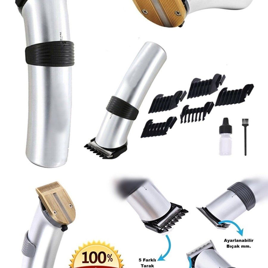 609 Professional Rechargeable Hair Beard Clipper Shaver Men s Shaving Machine Set