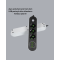 Triple Socket with 3 USB Ports with Fast Charging Feature