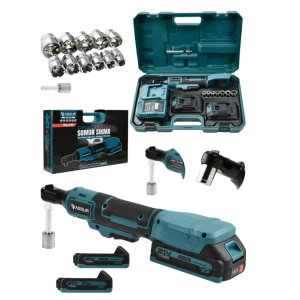 21V Cordless Ratchet Wrench For Side Tightening Nut Operations