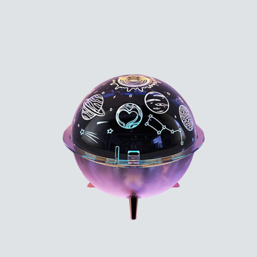 Projection Humidifier Night Light with Cosmic Light Effect