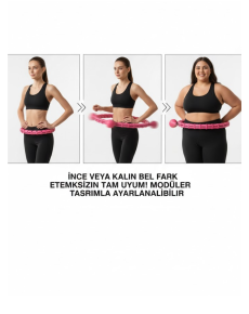 24 Section Smart Hula Hoop Non-Falling Sports Hoop with Waist Massage 24 Section Smart Hula Hoop Non-Falling Sports Hoop with Waist Massage