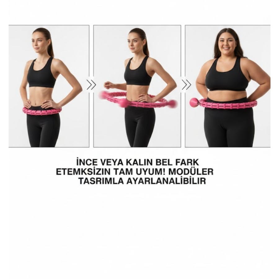 24 Section Smart Hula Hoop Non-Falling Sports Hoop with Waist Massage