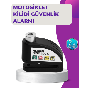 110 dB Alarm Disc Lock Motorcycle Scooter Bicycle Security