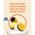 Drill Bit Brush Set Carpet Tile Floor Cleaning