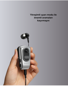 Bluetooth Headset with Digital Display – Vibrating Notification, 25 Hours of Use Bluetooth Headset with Digital Display – Vibrating Notification, 25 Hours of Use