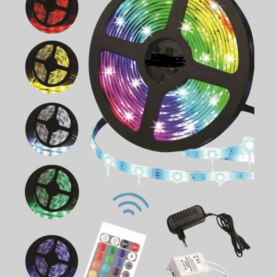 5 Meters LED Strip Decorative Lighting with Remote Control 5 Meters LED Strip Decorative Lighting with Remote Control