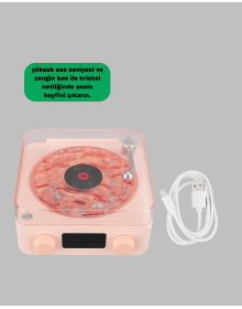 Retro Bluetooth Speaker PINK
