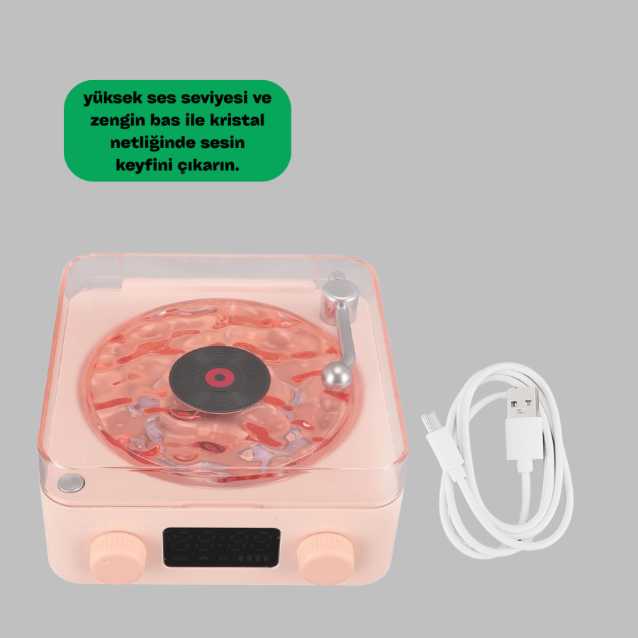 Retro Bluetooth Speaker PINK