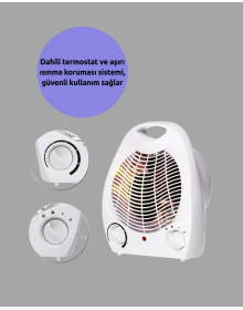 Mini Electric Heater – Portable Fan Heating System