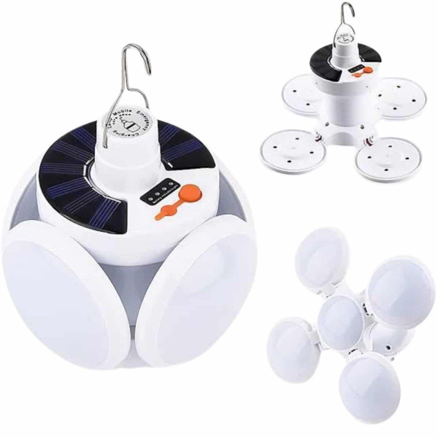 5 Winged Garden Lighting LED Hanging Solar Energy USB Rechargeable 5 Winged Garden Lighting LED Hanging Solar Energy USB Rechargeable