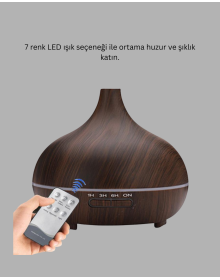 550ML Ultrasonic Air Humidifier and Aromatherapy Diffuser